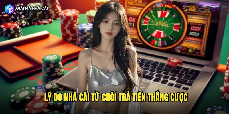 Lý do nhà cái từ chối trả tiền thắng cược